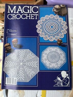 Vintage  Magic Crochet Magazine 1980s